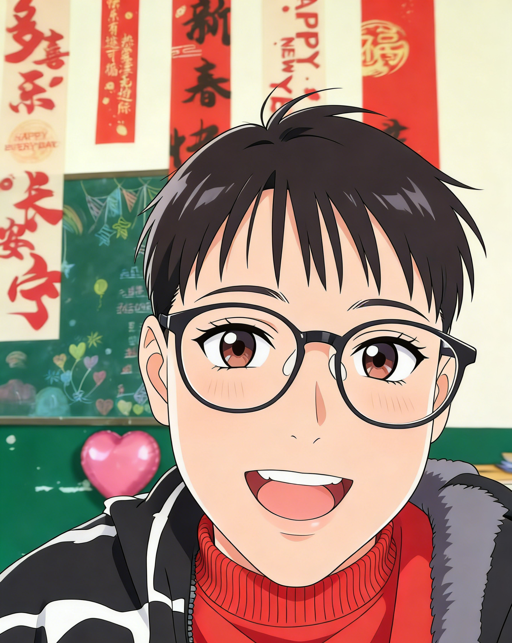 A selfie of Xiao Hao